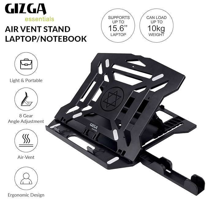 Anti slip laptop and phone stand detail
