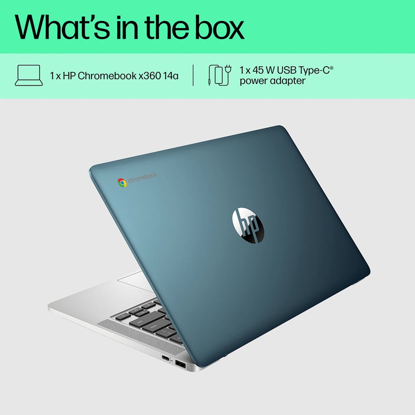 HP Chromebook Intel Celeron Dual Core N4120 - (4 GB/64 GB EMMC Storage/Chrome OS) 14a-ca0506TU Chromebook (14 Inch, Mineral Silver, 1.49 Kg) - Image 8