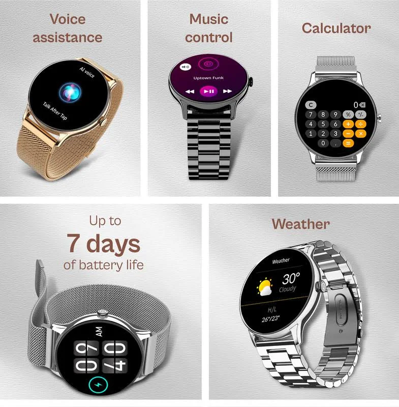 Noise Pulse Go Buzz Smart Watch with Advanced Bluetooth Calling, 1.69 Inch TFT Display, SpO2, 100 Sports Mode with Auto Detection, Upto 7 Days Battery (2 Days with Heavy Calling) - Rose Pink - Image 4