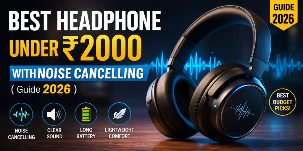 Best Headphone Under 2000 with Noise Cancelling